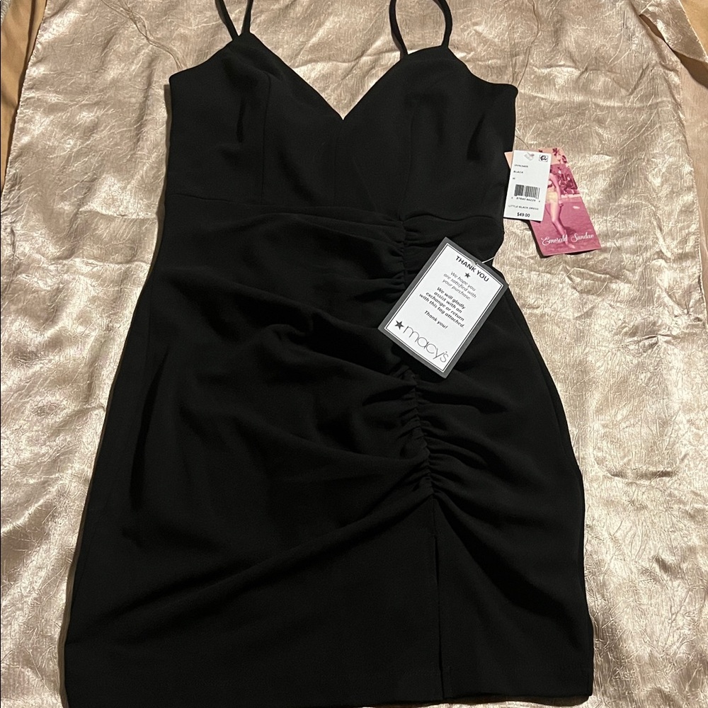 Macy's Black Mini Dress